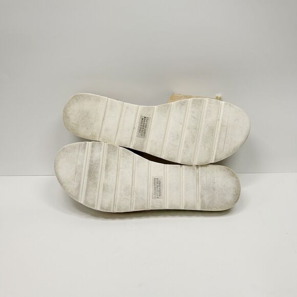 Andre Assous Beige Suede Bow Sandals, Espadrille look but solid sole, size 8 - Picture 7 of 7